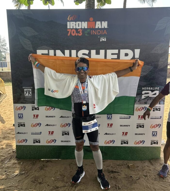 Iron Will on the Tracks: Railway Officer Sudheer Kumar Conquers Ironman 70.3 Goa