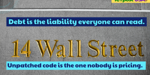 Wall Street's Most Mispriced Liability Isn't Debt. It's Unpatched Code.